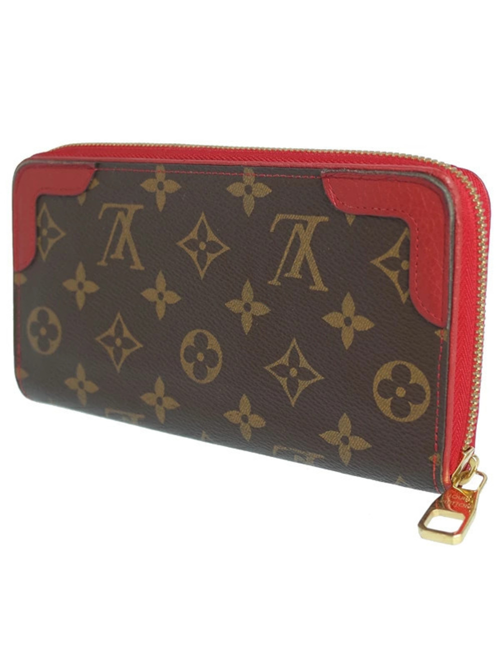 Louis Vuitton Monogram Round Zippy Retiro Long Zipper Wallet